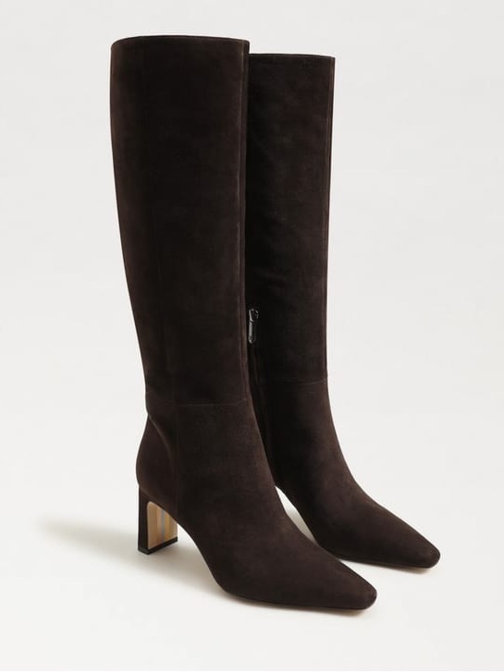 Sam Edelman Sylvia Boots - Chocolate Brown Suede, 6.5 WIDE CALF